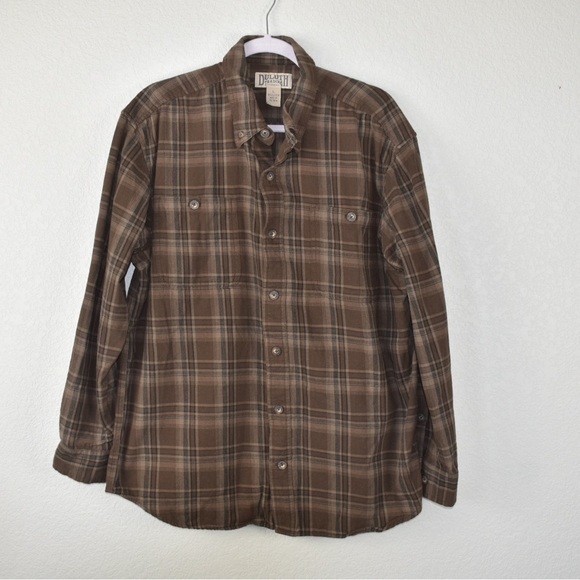 Duluth Trading Co Other - Duluth Trading Flannel Long Sleeve Button Front size L